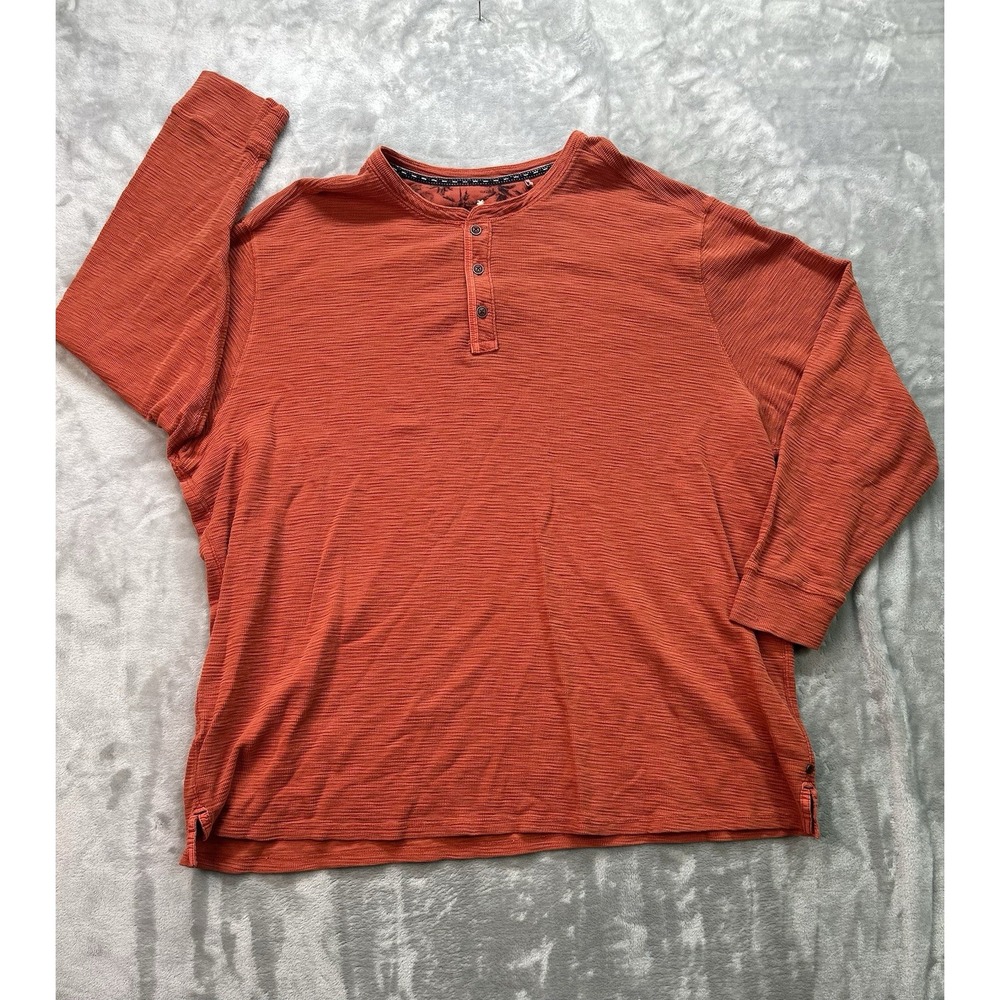Tommy Bahama Port Oasis Henley Knit Long Sleeve Big&Tall 2XLB Red Beach Outdoors
